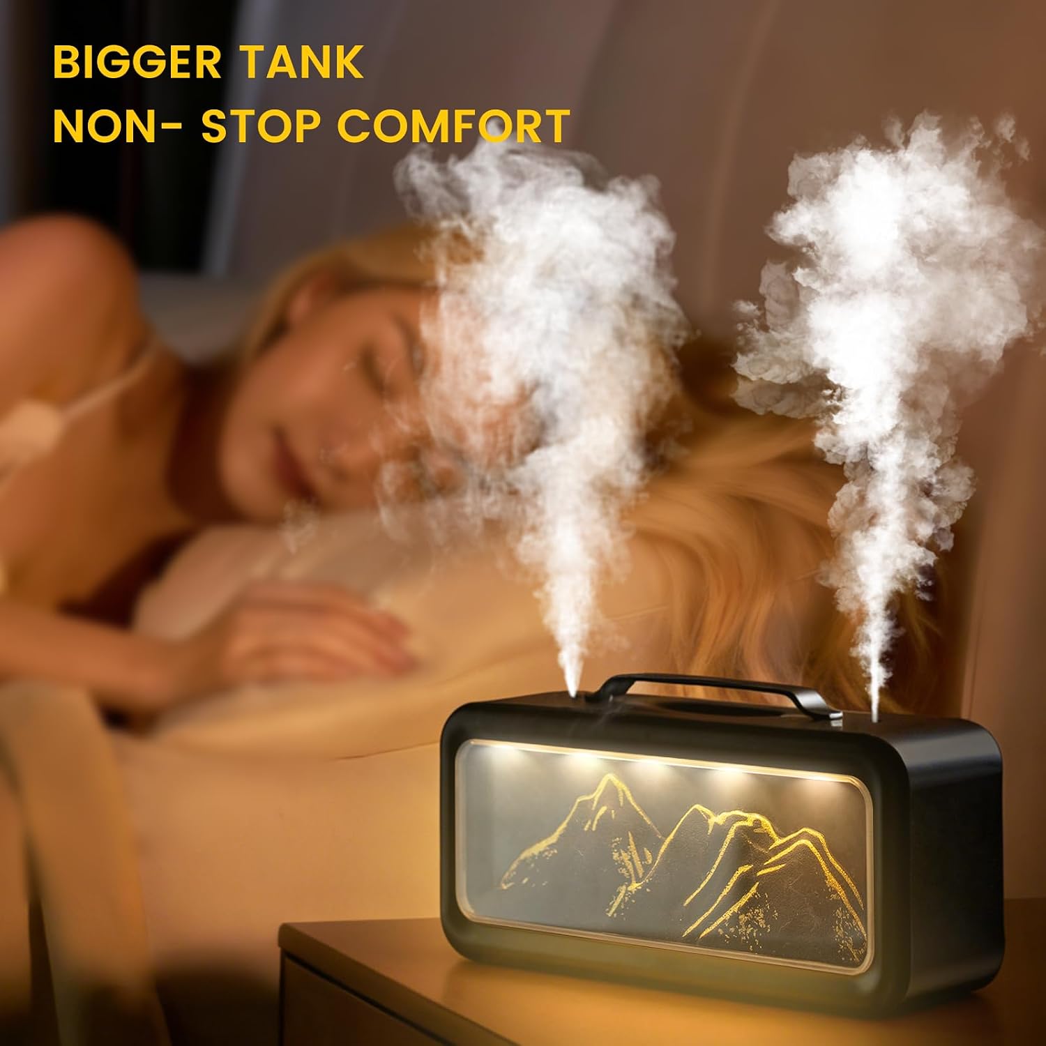 Baby Nursery Humidifier - เครื่องเพิ่มความชื้นขนาดเล็กสำหรับห้องนอน รุ่นอัพเกรดใหม่ปี 2026, เครื่องเพิ่มความชื้นแบบเติมน้ำด้านบนขนาด 600 มล.