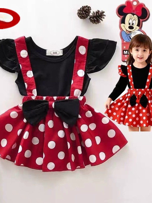 Baby Nursery Outfits - กระโปรงเจ้าหญิงมิกกี้ มินนี่ ชุดคอสเพลย์ฮาโลวีน ชุดการแสดงบนเวทีสำหรับเด็ก ชุดกิจกรรมสำหรับเด็กเล็ก