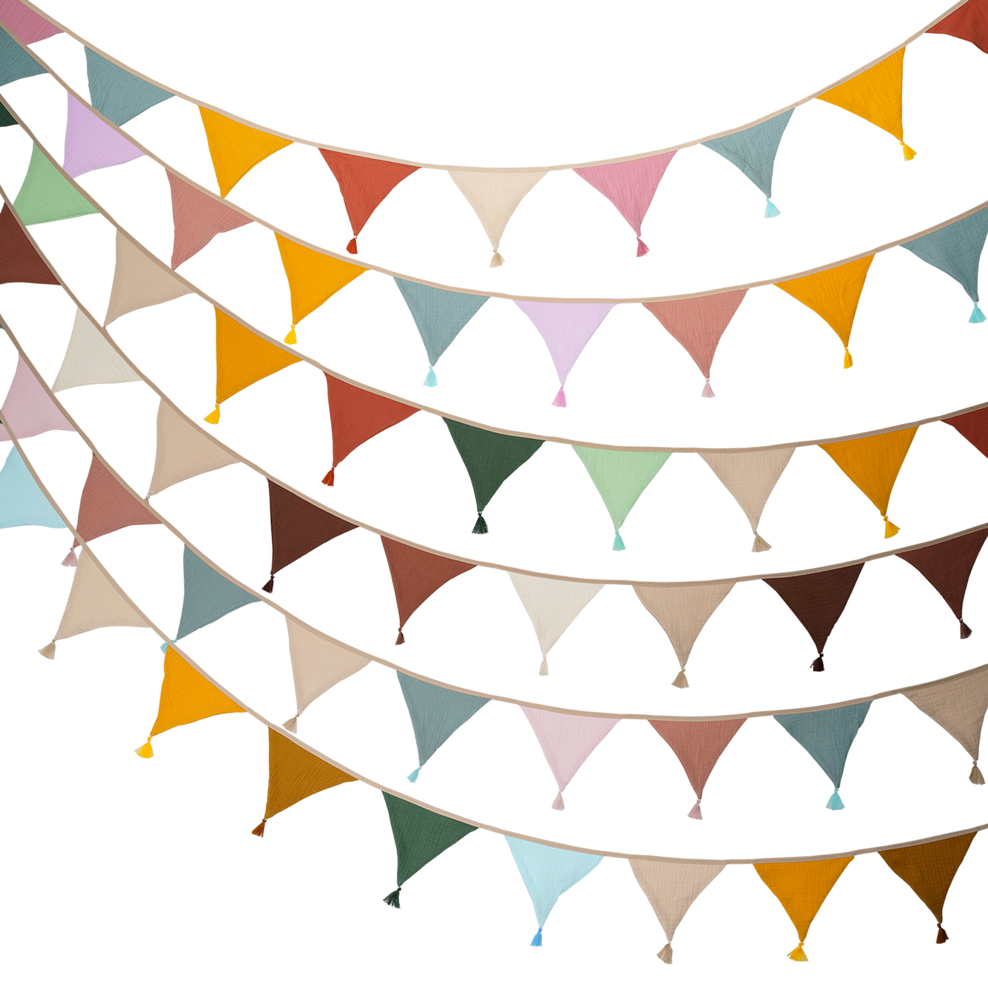 Baby Nursery Artwork - ธงสามเหลี่ยมติดธงสามเหลี่ยม10ผืนสำหรับสถานรับเลี้ยงเด็ก8.5FT ยาว2.6เมตร/พร้อมพู่ตกแต่งงานปาร์ตี้บ้านงานเลี้ยงฉลองเด็กทารก
