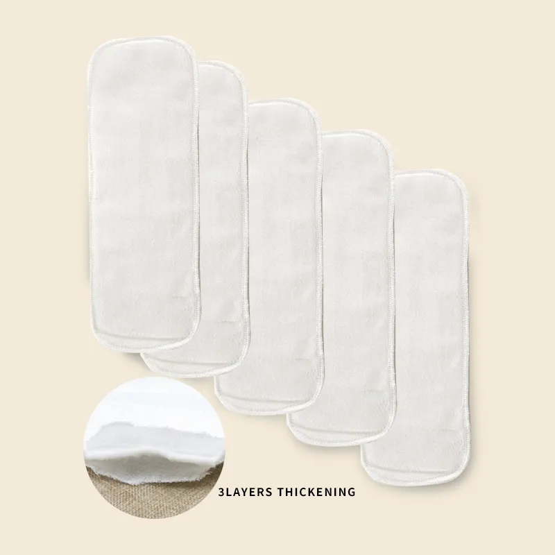 Diaper Pail Odor - 10 pcs/5 pcs เด็กผ้าอ้อมล้างทําความสะอาดได้นิเวศวิทยาผ้าอ้อมผ้าฝ้าย 3/6 ชั้นผ้าอ้อมเด็ก