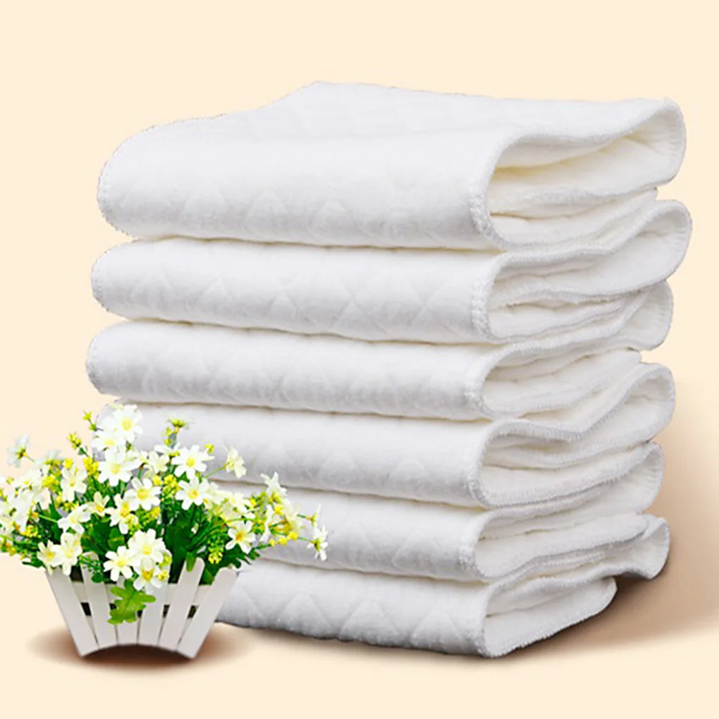 Diaper Pail Odor - 10 ชิ้นผ้าอ้อมผ้าฝ้ายเด็กล้างทําความสะอาดได้ผ้าอ้อมเด็กแบบใช้ซ้ําได้พับเด็กเปลี่ยนแผ่นอุปกรณ์เสริม
