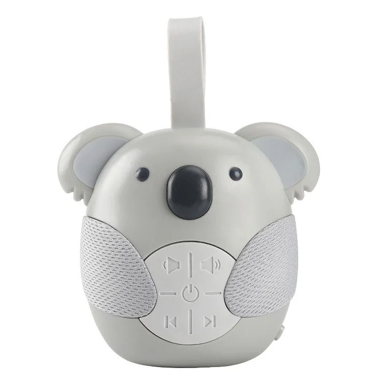 Baby Sound Machine White - เครื่องเสียงสีขาวแบบพกพาจุกนมหลอกเด็กพร้อมเพลงเบา 5 เพลงสําหรับเด็กวัยหัดเดินตั้งเวลาปิดเครื่องนอนหลับ