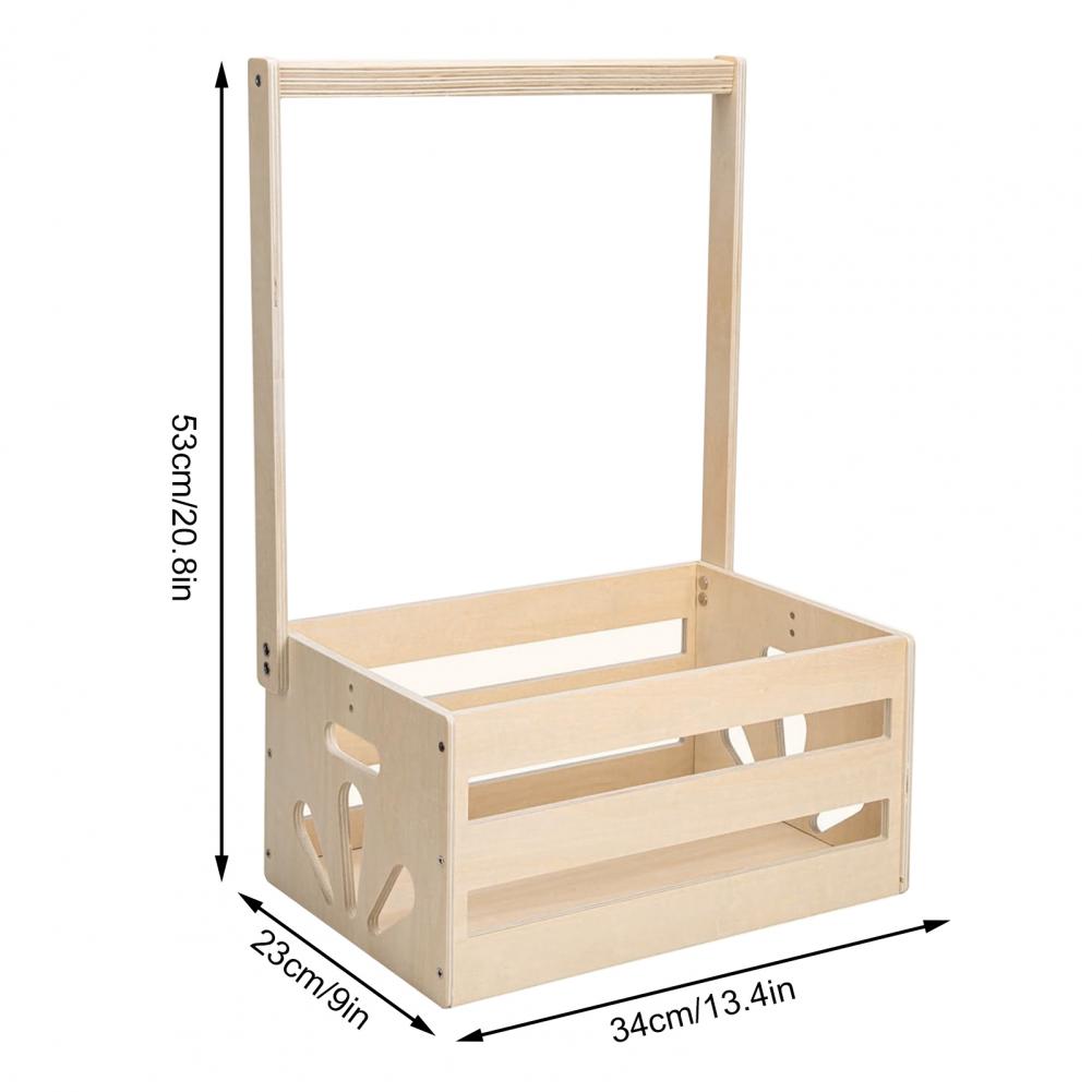 Closet Organizer Baby - ชั้นวางของไม้สำหรับเด็กอ่อนพร้อมขอบเรียบ ตะกร้าเก็บของความจุสูง ประกอบง่าย อุปกรณ์จัดระเบียบสำหรับตู้เสื้อผ้า เหมาะสำหรับเป็นของขวัญ