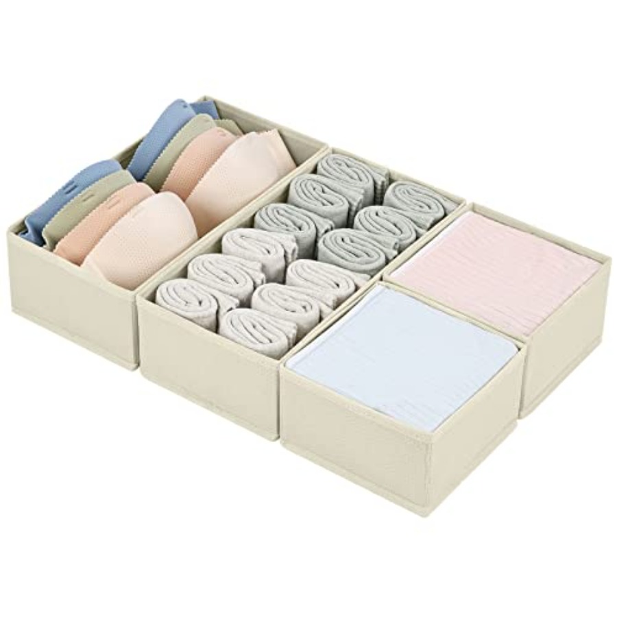 Closet Organizer Baby - กล่องจัดระเบียบเสื้อผ้าในลิ้นชัก, กล่องจัดระเบียบสำหรับเสื้อผ้าเด็ก, ชุดชั้นในและถุงเท้า, กล่องจัดระเบียบและเก็บของในตู้เสื้อผ้า