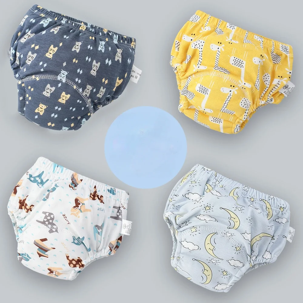 Diaper Pail Odor - ผ้าอ้อมผ้าคอตตอน celana Training 6ชั้นผ้าอ้อมเด็กใช้ซ้ำได้ระบายอากาศได้ดีซักได้ชุดชั้นในเด็กได้