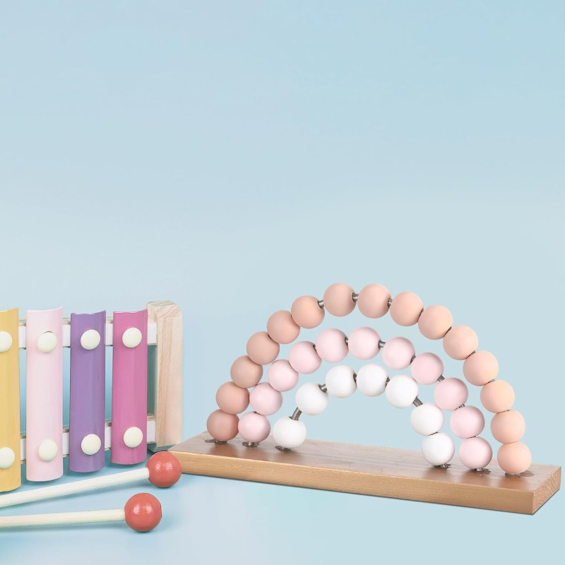 Baby Nursery Pink - สาวสายรุ้ง 3D Baby Room Decor สีชมพูไม้