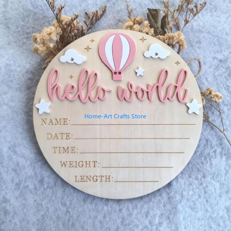 Y3NA ไม้ชื่อเด็กแผ่น Hello Wor - Baby Nursery Keepsake บทวิจารณ์และราคา