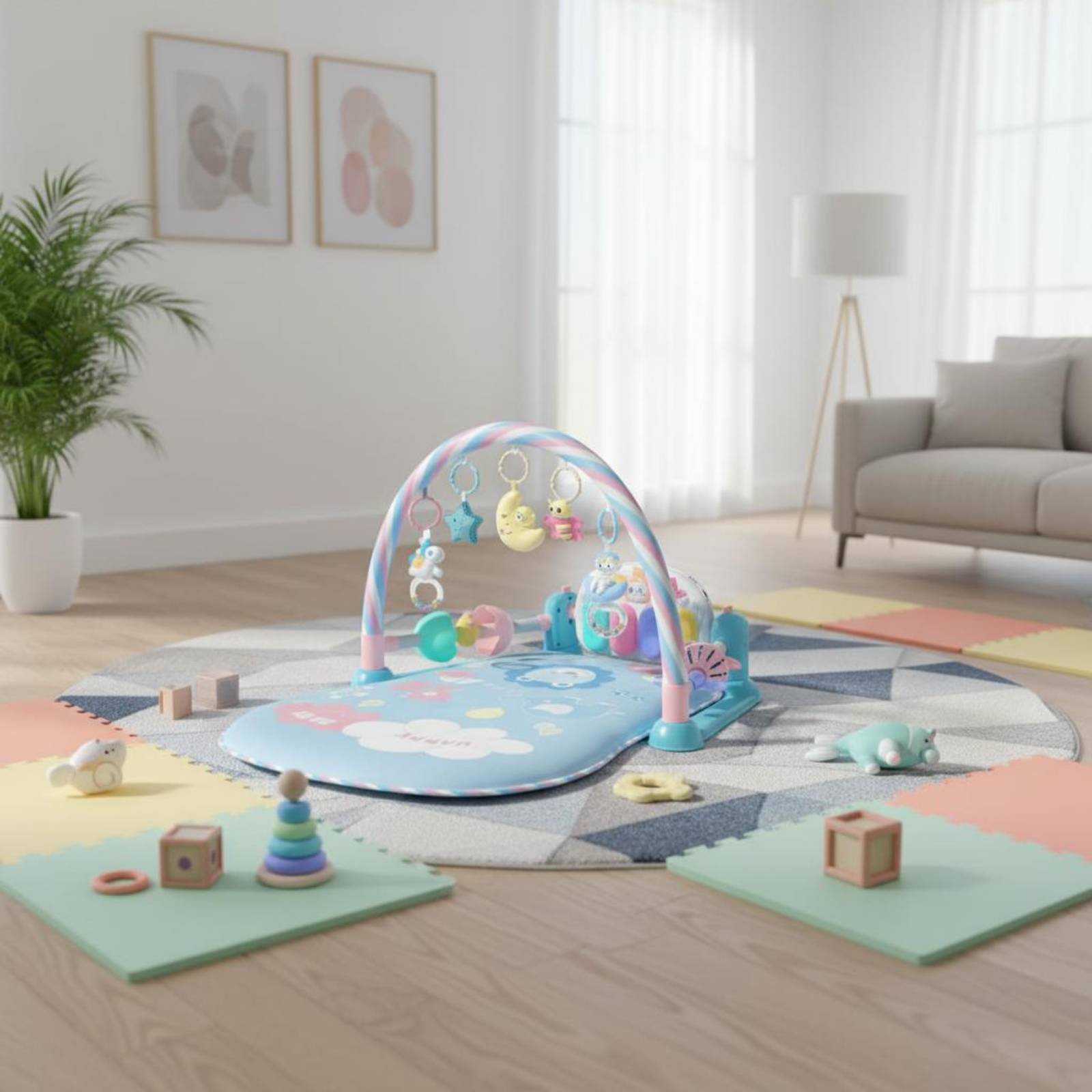 เปลเด็กอ่อนพร้อมฟังก์ชั่นดนตรี - Baby Nursery Music บทวิจารณ์และราคา