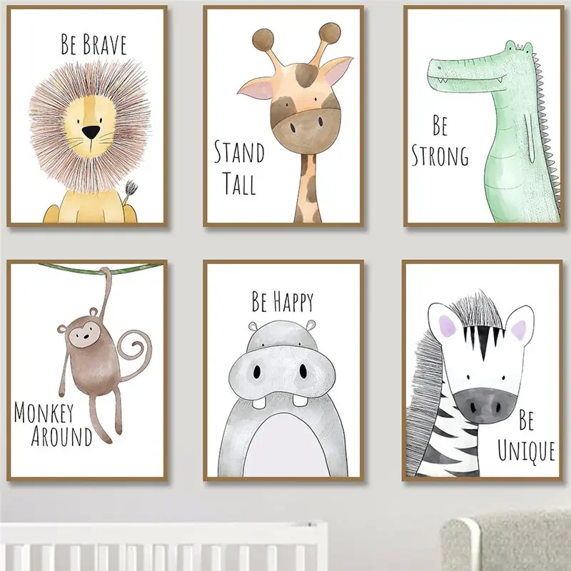ศิลปะติดผนังห้องเด็ก โปสเตอร์ก - Baby Nursery Giraffe บทวิจารณ์และราคา