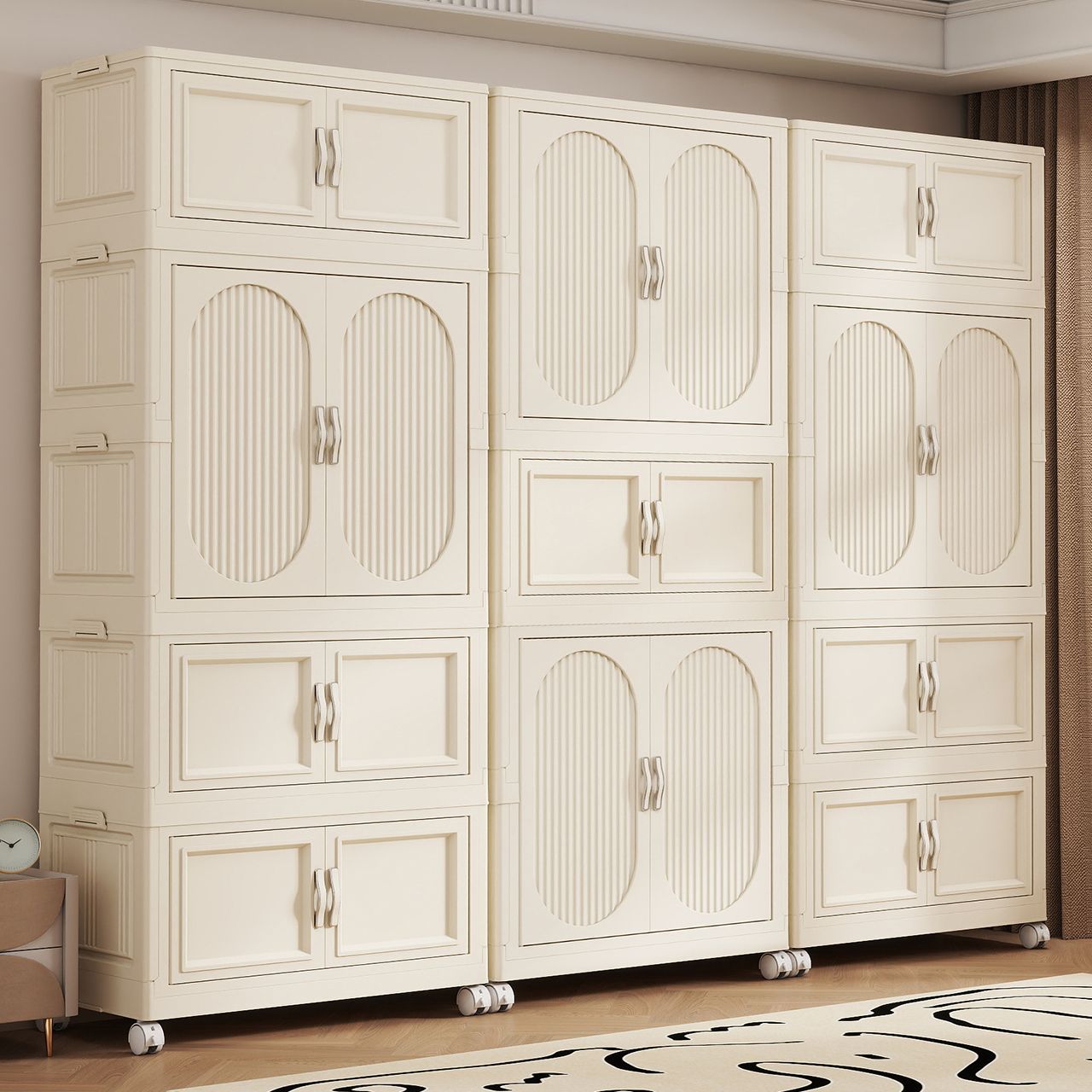 ตู้เสื้อผ้าเด็กแบบพับได้ ตู้เก - Closet Organizer Baby บทวิจารณ์และราคา