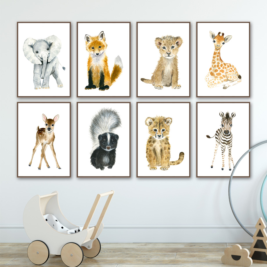 Elephant Fox ZEBRA ยีราฟเสือดา - Baby Nursery Giraffe บทวิจารณ์และราคา
