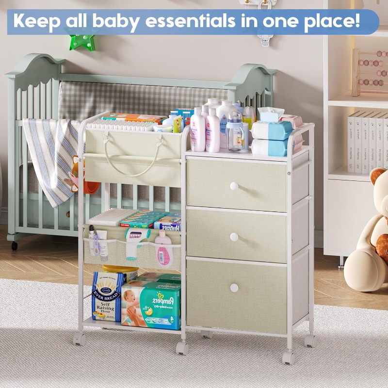 รถเข็นเก็บของใช้เด็กอ่อนขนาดให - Baby Nursery Utility Cart บทวิจารณ์และราคา