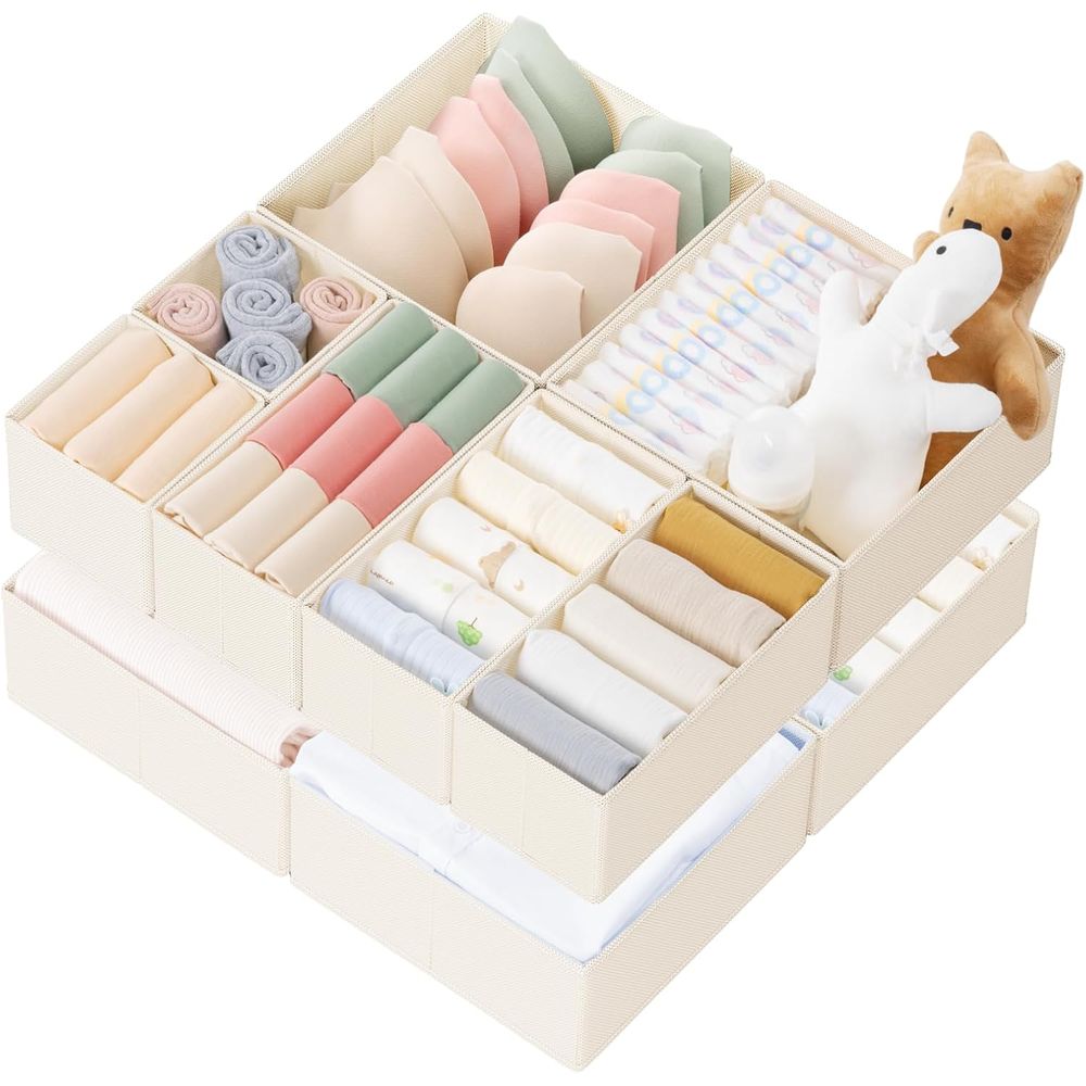 กล่องจัดระเบียบลิ้นชัก 10 ชิ้น - Closet Organizer Baby บทวิจารณ์และราคา