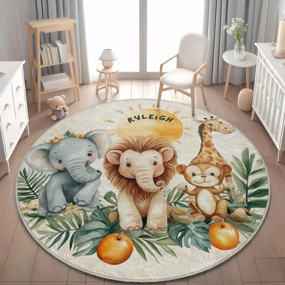 พรมปูพื้นลายสัตว์ป่า ซาฟารี ยี - Baby Nursery Giraffe บทวิจารณ์และราคา