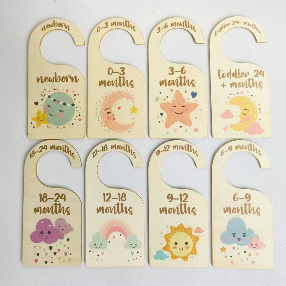 7/8 ชิ้น ตัวแบ่งตู้เสื้อผ้าเด็ - Baby Nursery Wardrobe บทวิจารณ์และราคา
