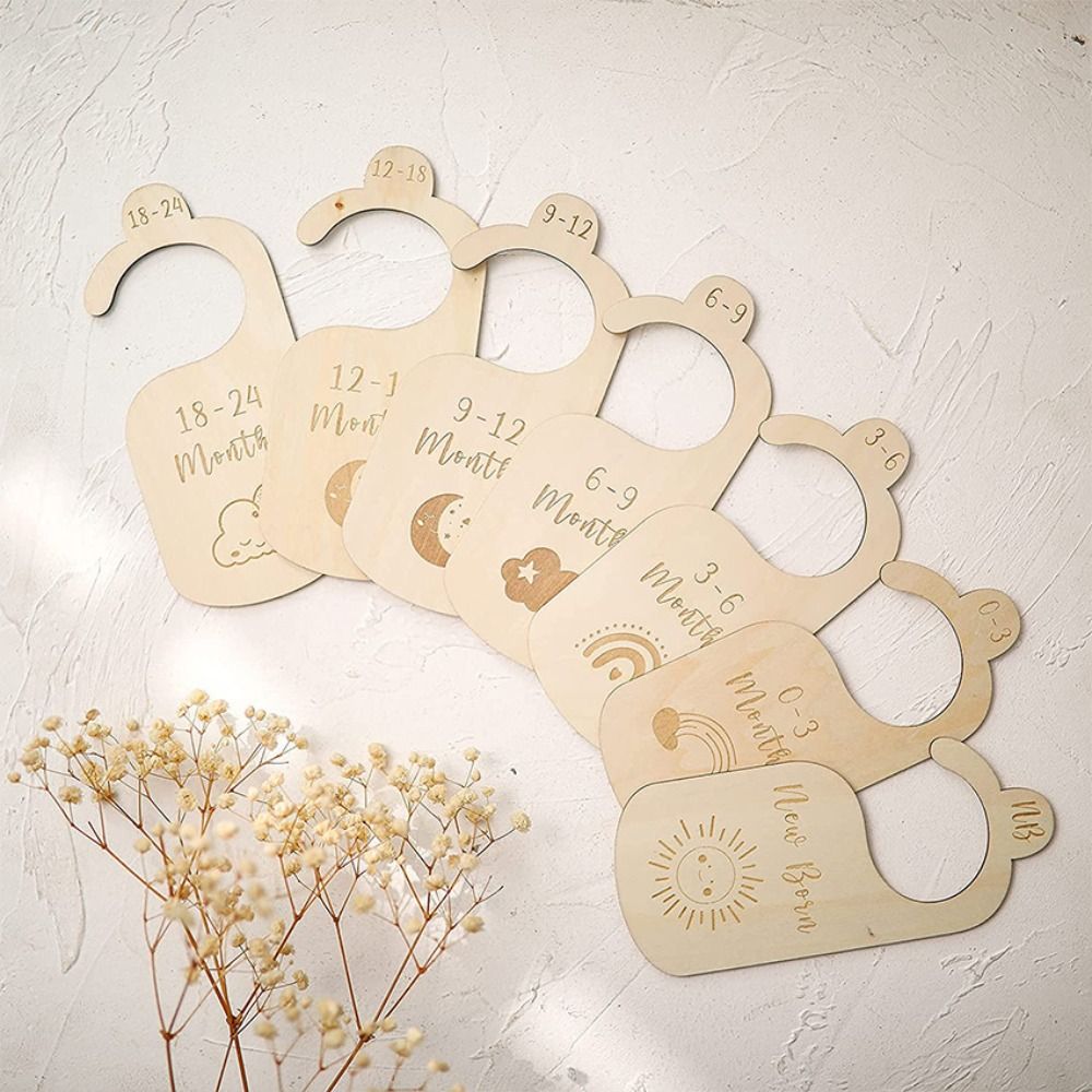 7/8 ชิ้น ตัวแบ่งตู้เสื้อผ้าเด็ - Baby Nursery Wardrobe บทวิจารณ์และราคา