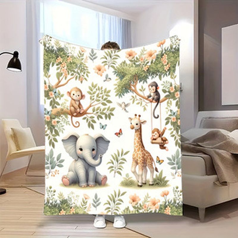 VIKAMA ผ้าห่มเด็กสัตว์ป่าสีน้ำ - Baby Nursery Giraffe บทวิจารณ์และราคา