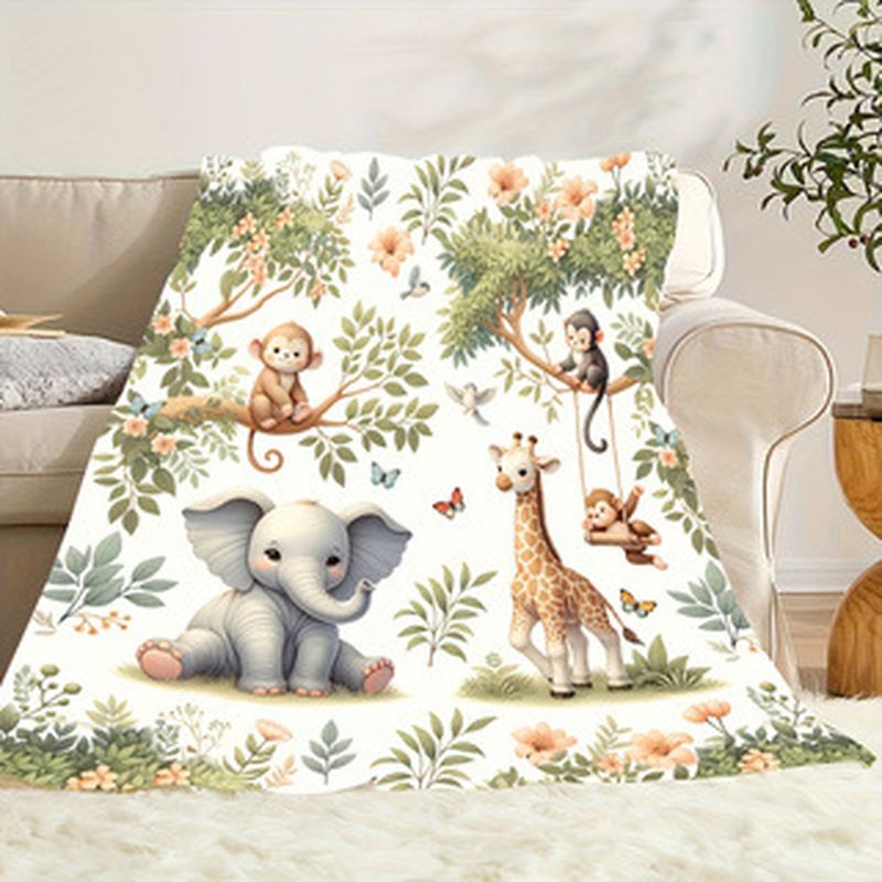 VIKAMA ผ้าห่มเด็กสัตว์ป่าสีน้ำ - Baby Nursery Giraffe บทวิจารณ์และราคา