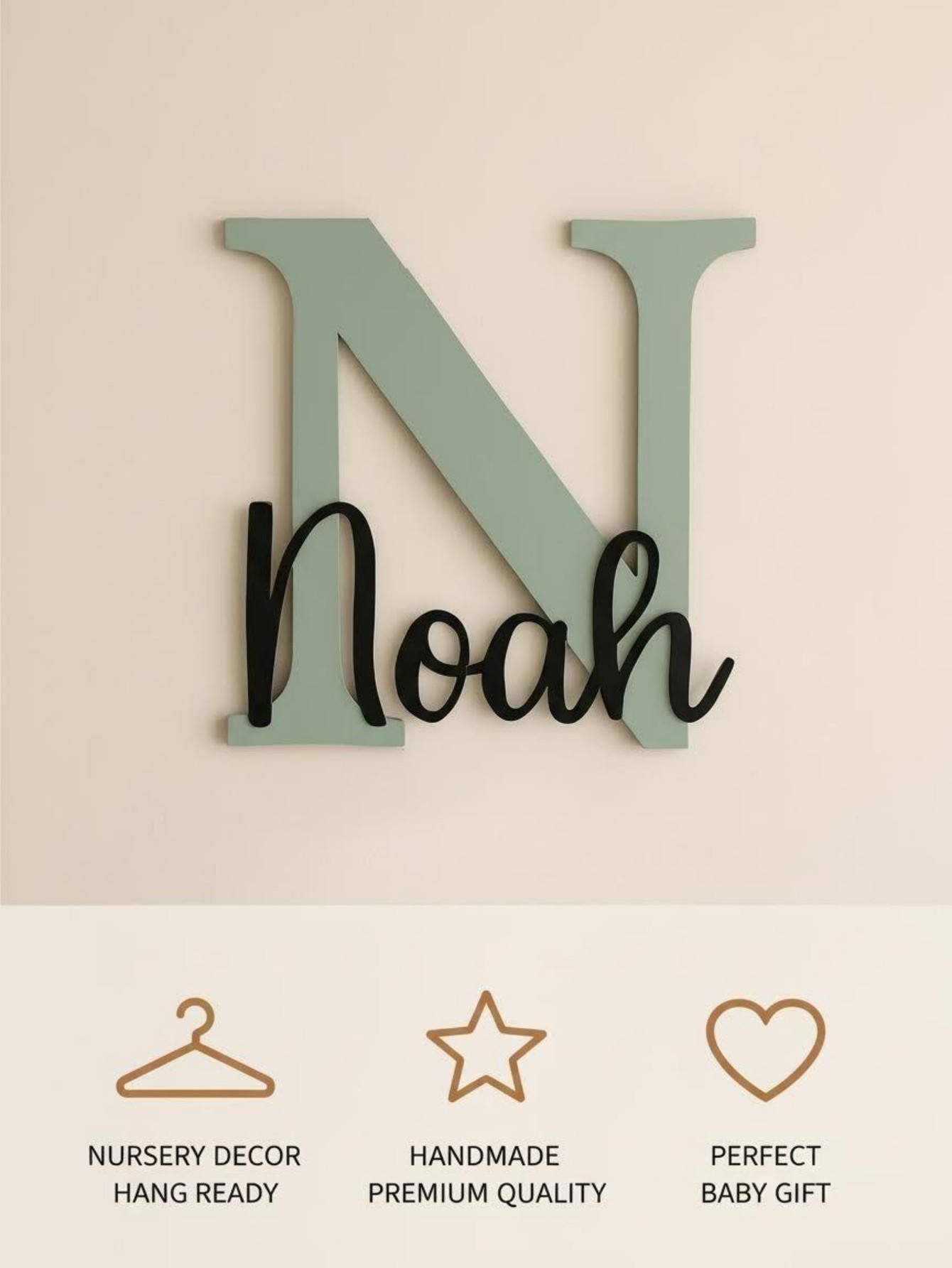 ป้ายชื่อไม้รูปเมฆ ลายการ์ตูนสั - Baby Nursery Keepsake บทวิจารณ์และราคา