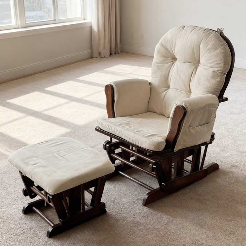เก้าอี้โยกไม้สำหรับให้นมบุตร ร - Baby Nursery Chair บทวิจารณ์และราคา