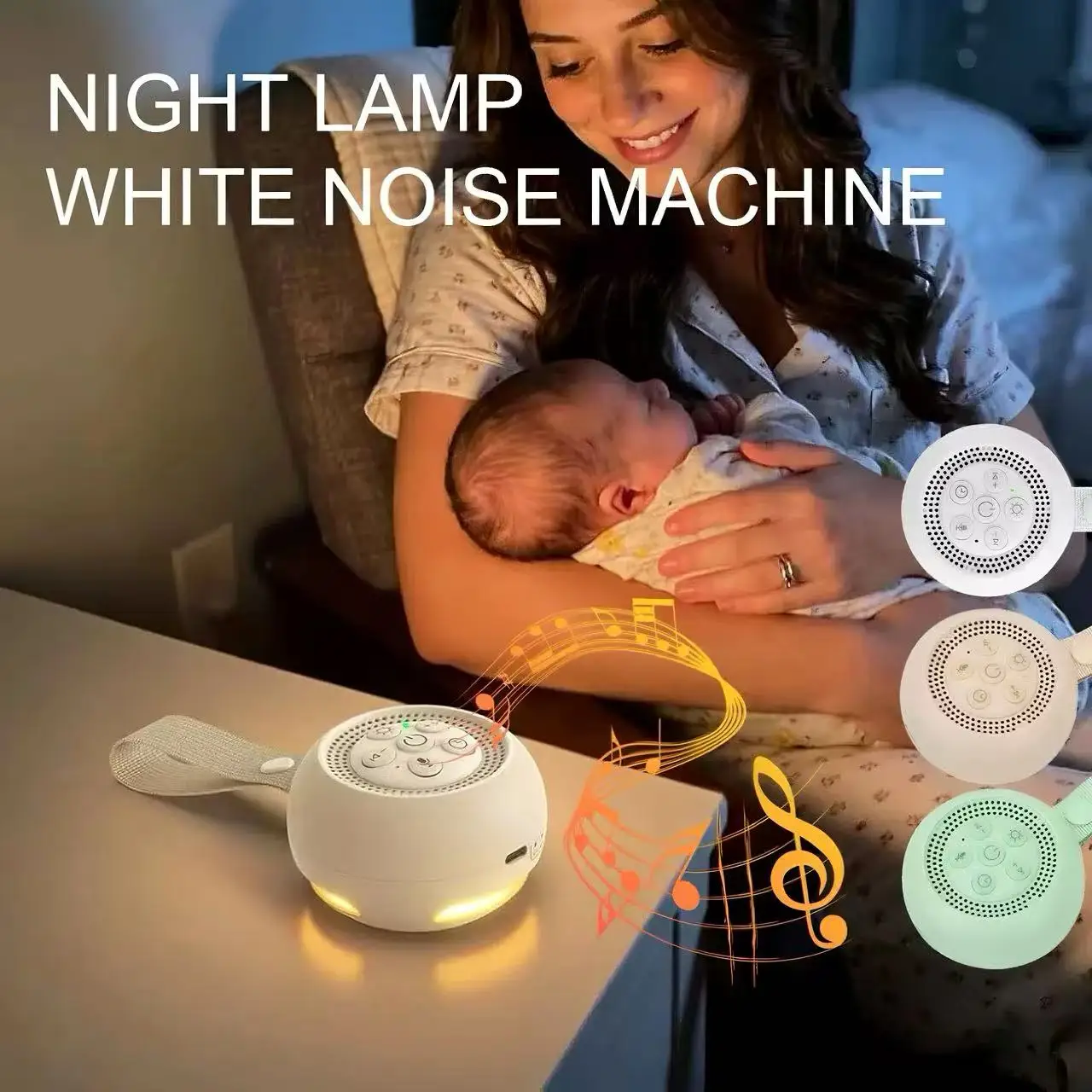 เครื่องเสียงไวท์นอยส์พร้อมไฟกล - Baby Sound Machine White บทวิจารณ์และราคา