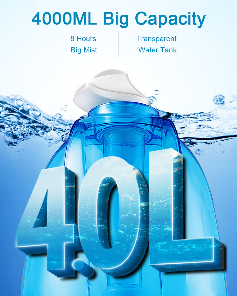 4000ML Home Air Humidifier หัว - Baby Nursery Humidifier บทวิจารณ์และราคา