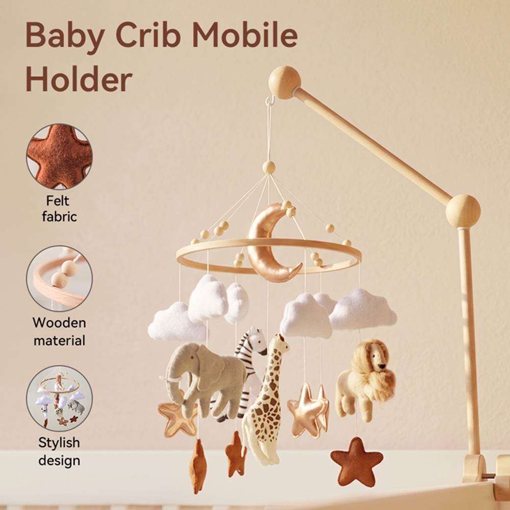 โมบายติดเตียงไม้สำหรับเด็กทารก - Baby Nursery Music บทวิจารณ์และราคา