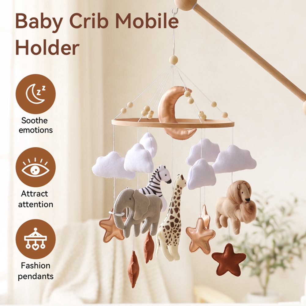 โมบายติดเตียงไม้สำหรับเด็กทารก - Baby Nursery Music บทวิจารณ์และราคา