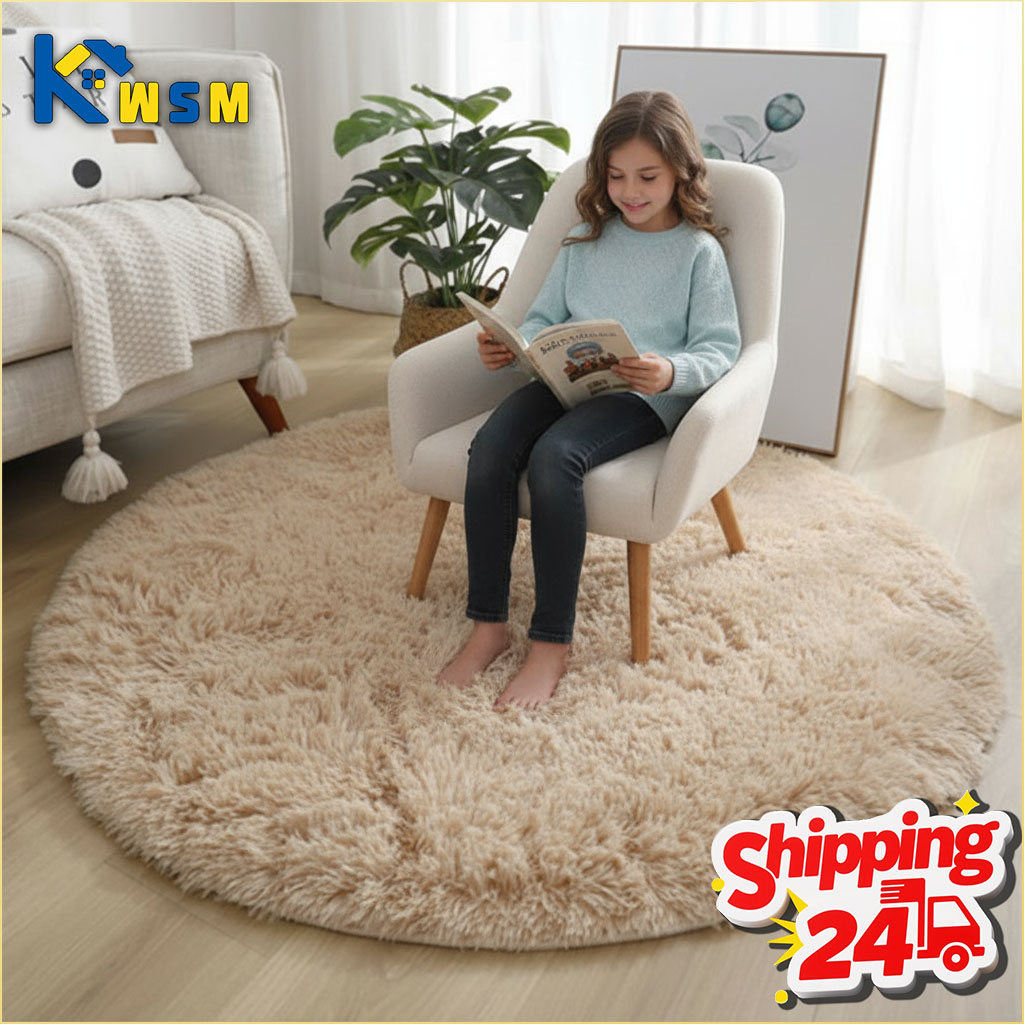 พรมขนปุยนุ่มพิเศษทรงกลม สำหรับ - Baby Nursery Mat บทวิจารณ์และราคา