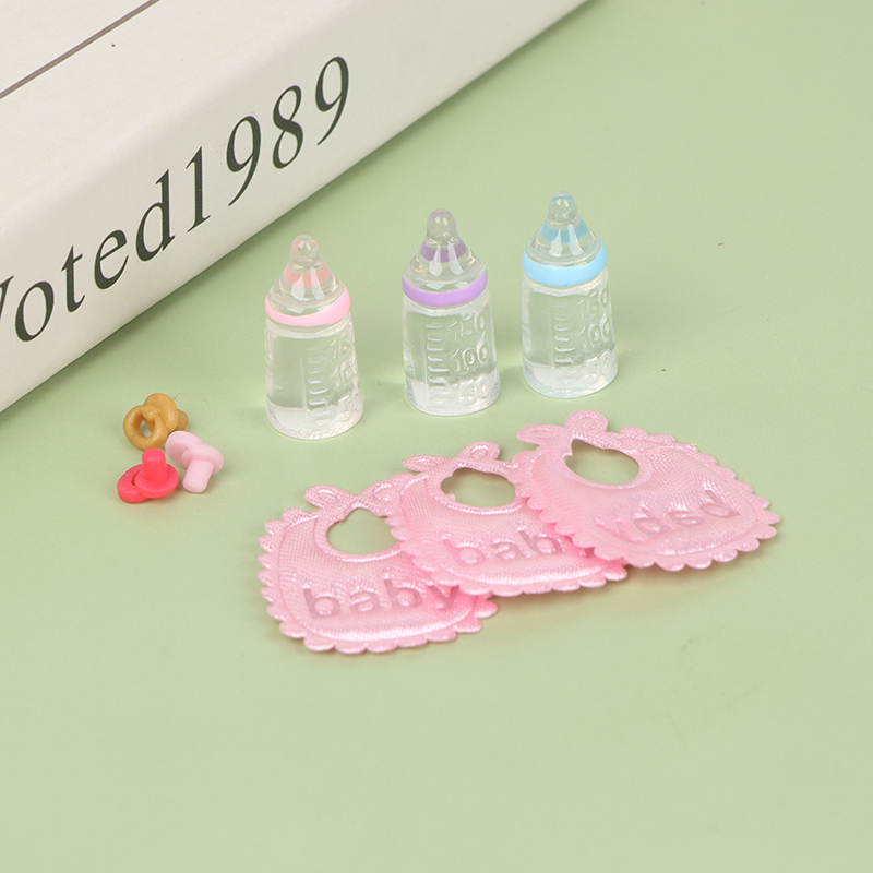 3ชิ้นบ้านตุ๊กตา1:12ขวดนมขนาดเล - Baby Nursery Music บทวิจารณ์และราคา