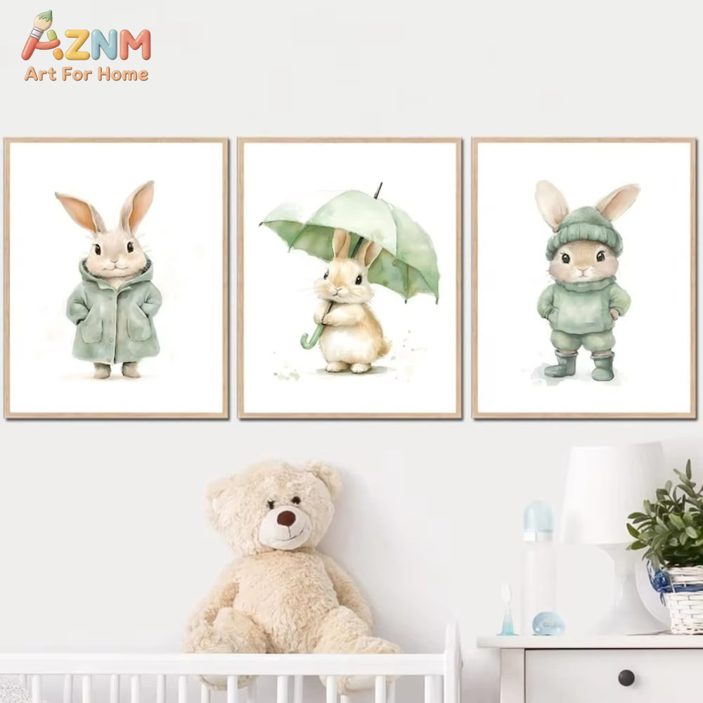 AZNM ชุดสีน้ำสีเขียว กระต่ายน้ - Baby Nursery Outfits บทวิจารณ์และราคา