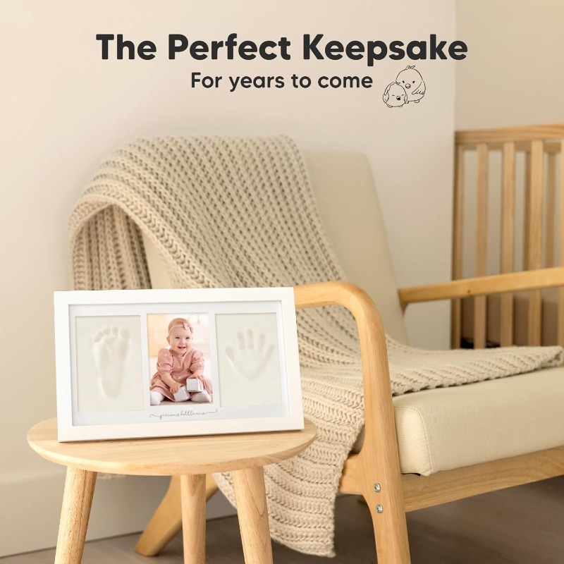 ชุดของที่ระลึกสำหรับรอยมือและร - Baby Nursery Keepsake บทวิจารณ์และราคา