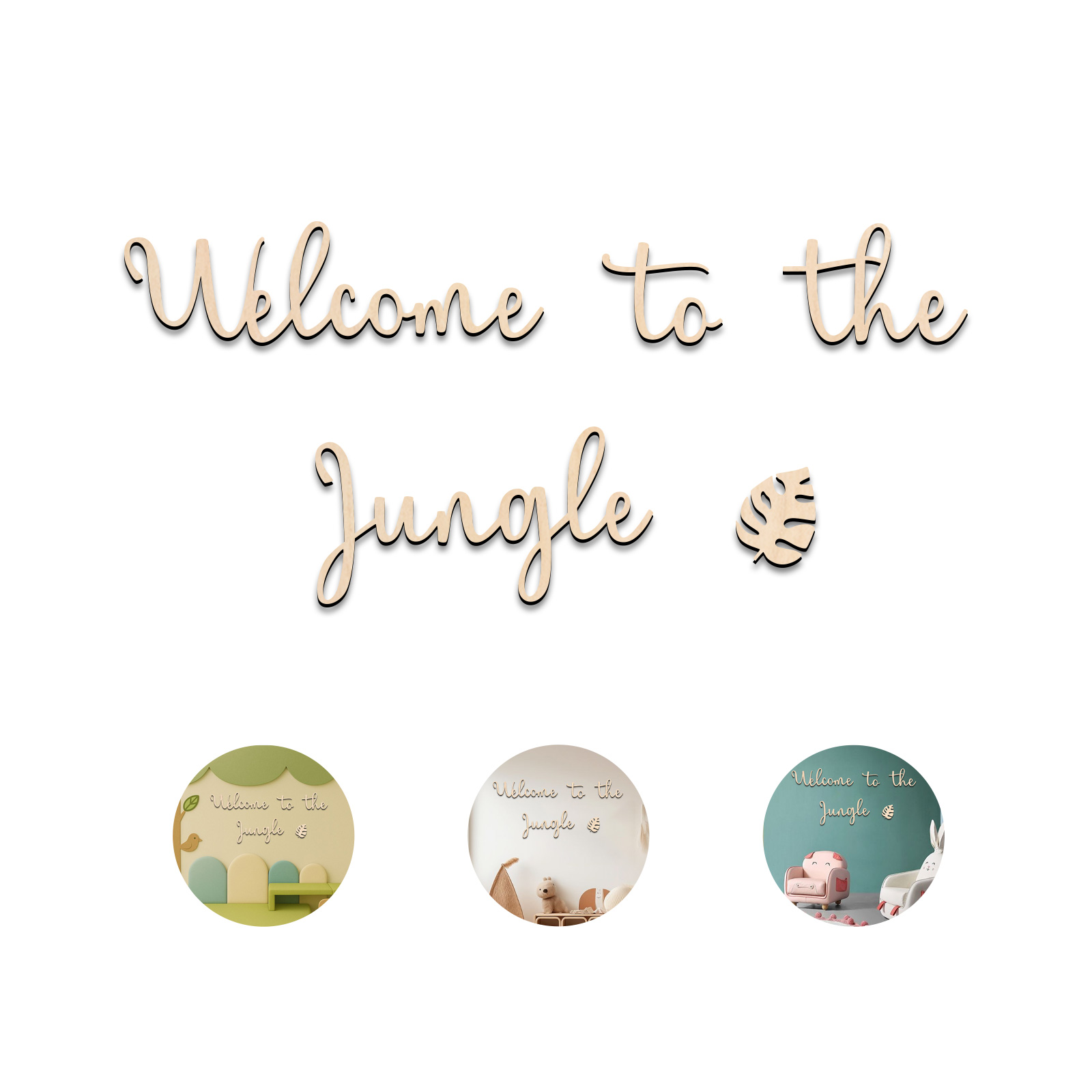 ป้ายไม้ต้อนรับสู่ป่า - ของตกแต - Baby Nursery Home บทวิจารณ์และราคา
