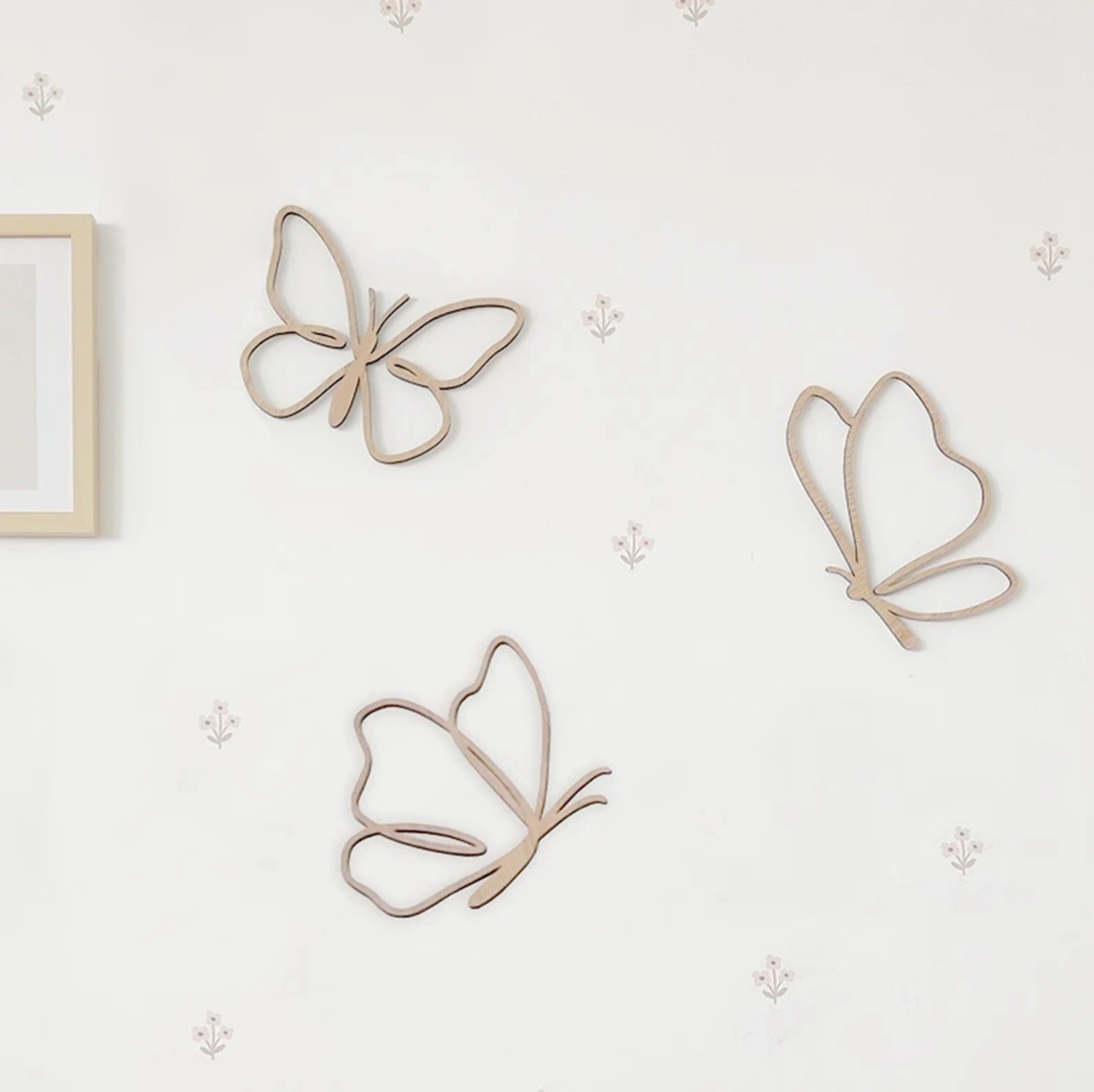 ป้ายผีเสื้อไม้, ของตกแต่งผนังไ - Baby Nursery Artwork บทวิจารณ์และราคา