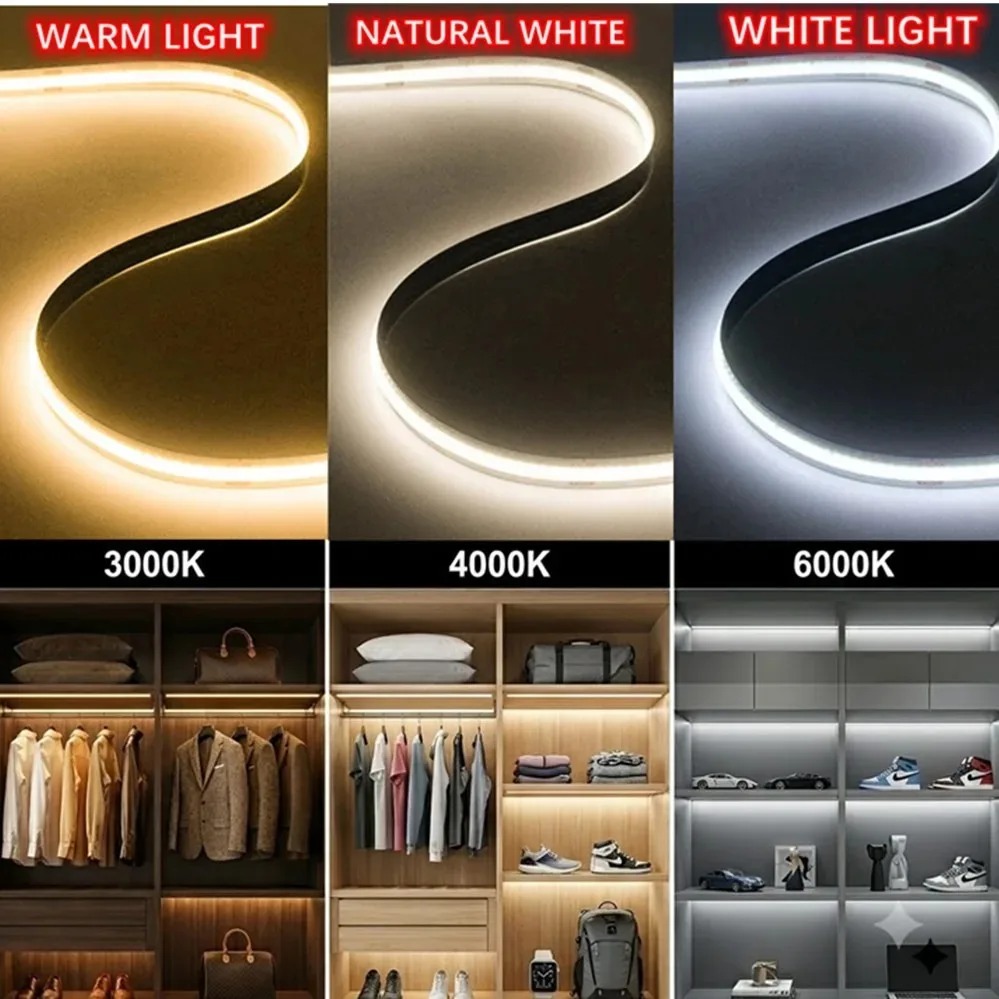 3AA แบตเตอรี่ 5V COB LED Strip - Drawer Dresser White บทวิจารณ์และราคา