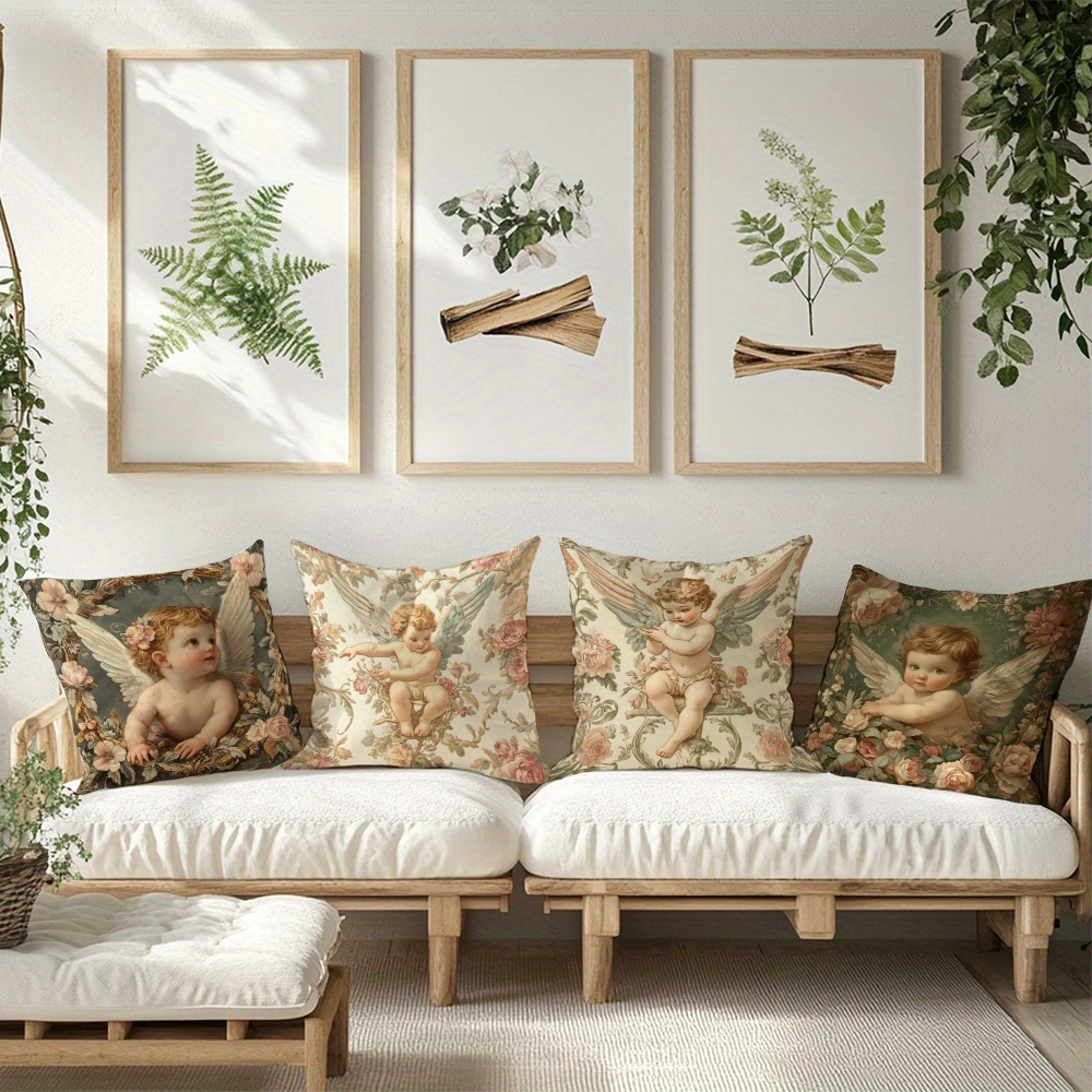 ปลอกหมอนลายดอกไม้พิมพ์ลายเทวดา - Baby Nursery Chair บทวิจารณ์และราคา