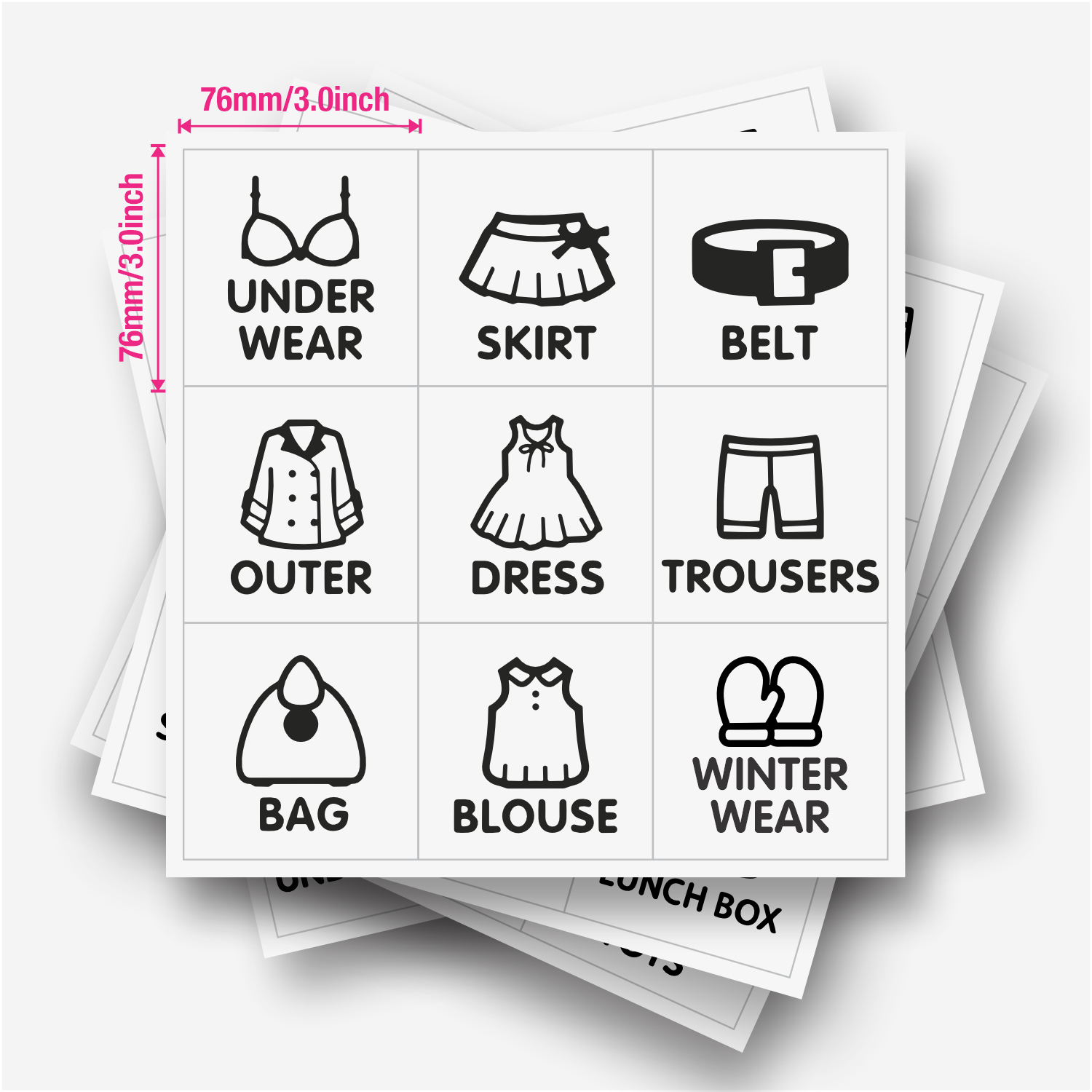 9 ชิ้น/แผ่น, ป้ายจัดระเบียบตู้ - Closet Organizer Baby บทวิจารณ์และราคา