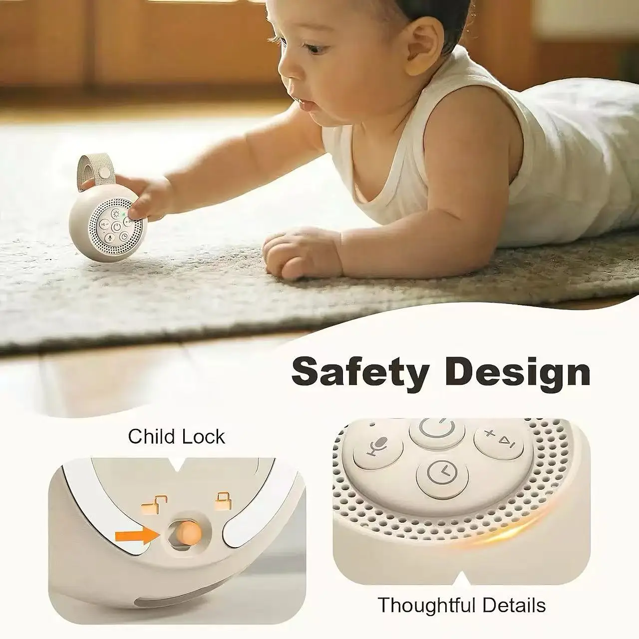 เครื่องเสียงช่วยให้เด็กหลับแบบ - Baby Sound Machine White บทวิจารณ์และราคา