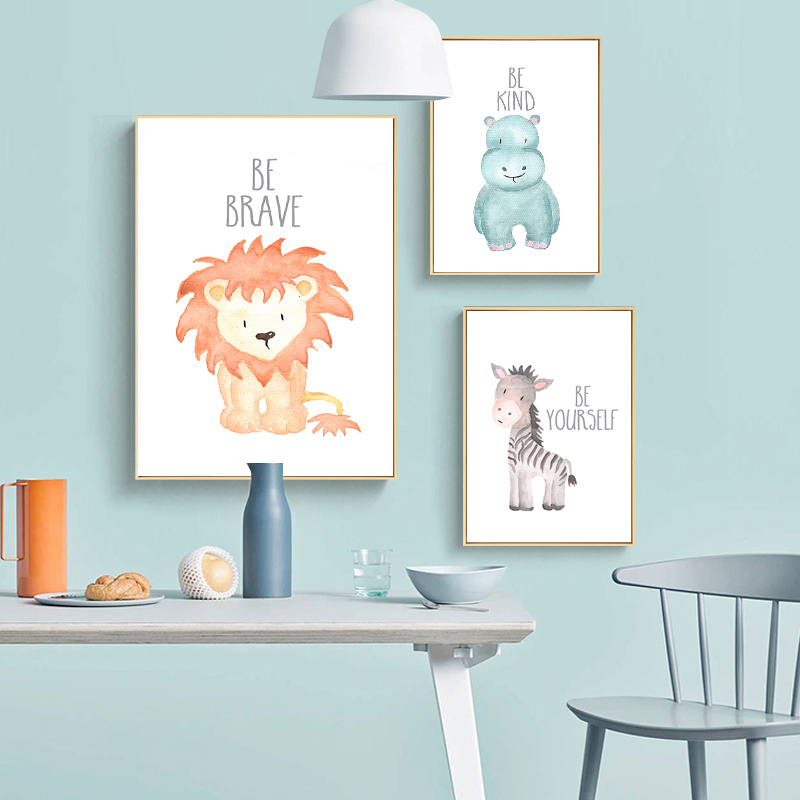 เด็กสัตว์สิงโตช้างยีราฟโปสเตอร - Baby Nursery Giraffe บทวิจารณ์และราคา